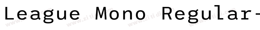 League Mono Regular字体转换